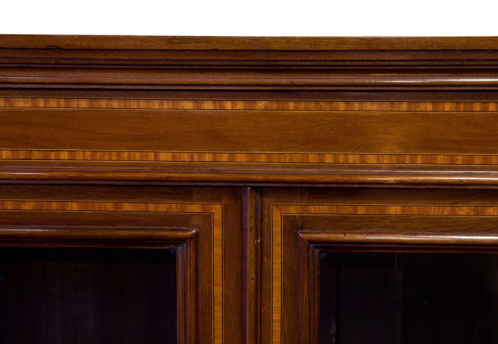 Edwardian Mahogany Bookcase View V