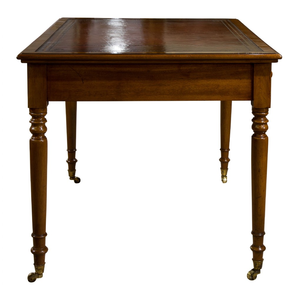 Early Victorian mahogany writing table View III