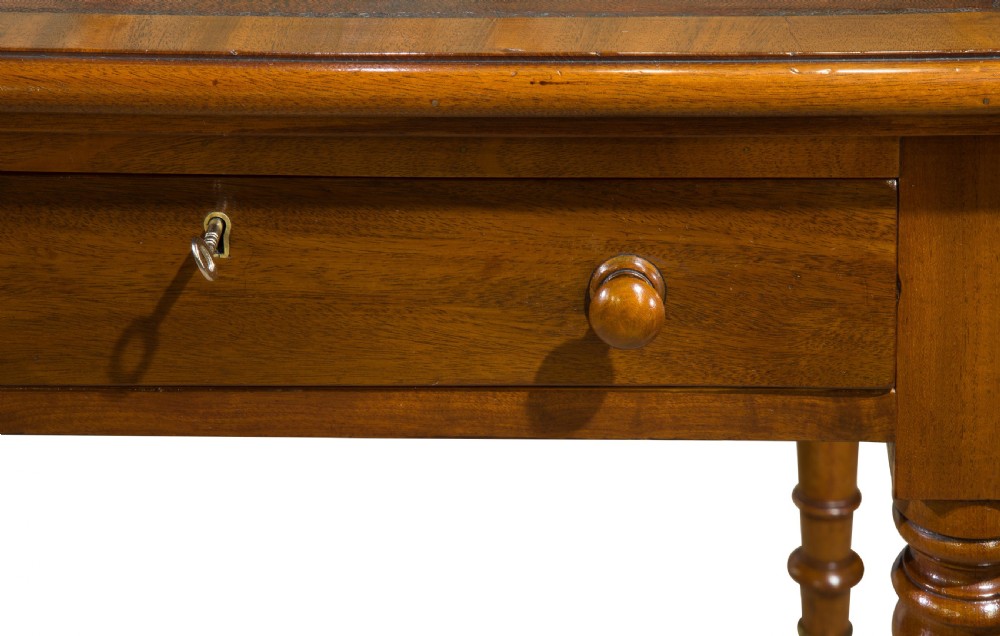Early Victorian mahogany writing table View VI