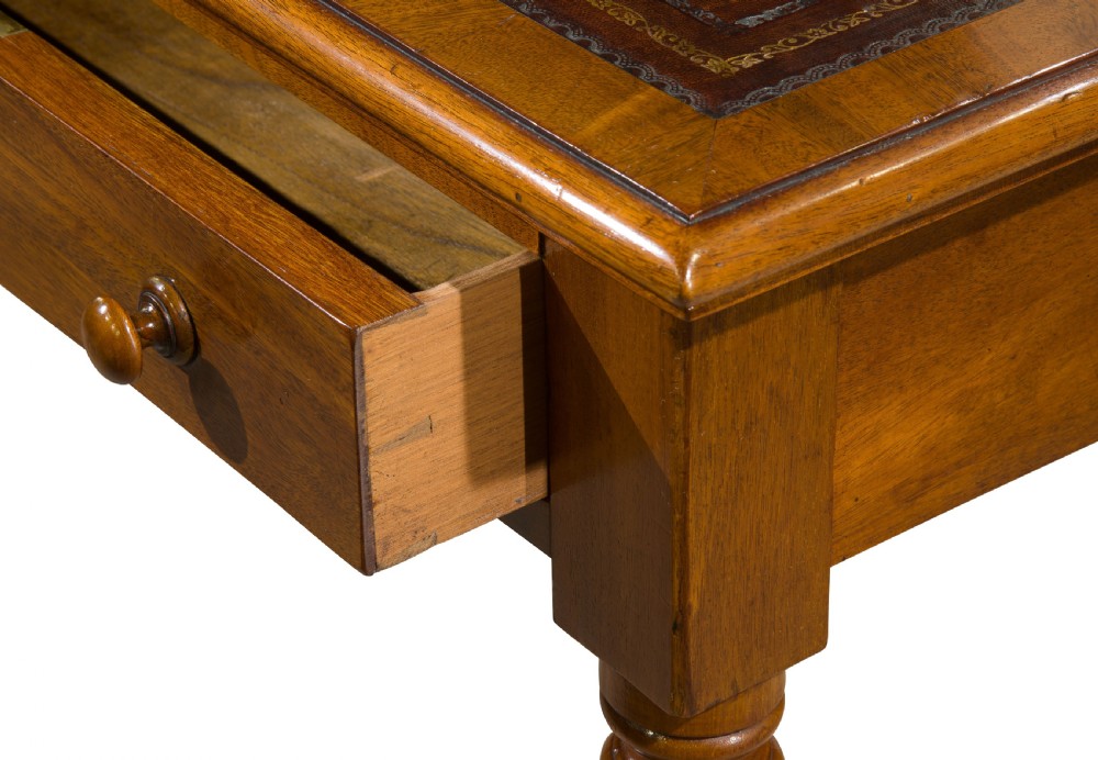 Early Victorian mahogany writing table View VII