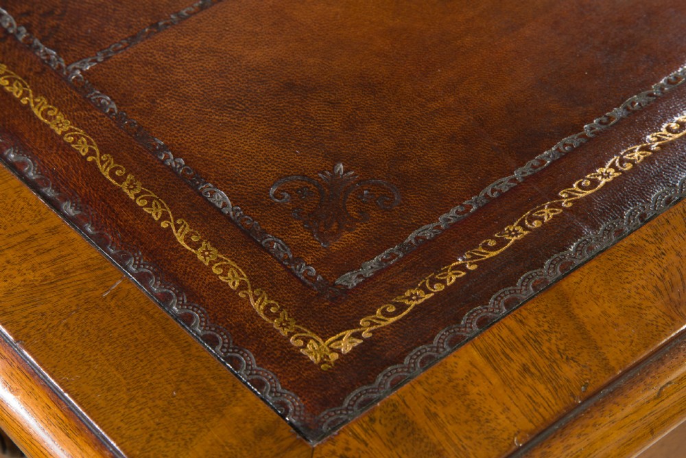 Early Victorian mahogany writing table View VIII