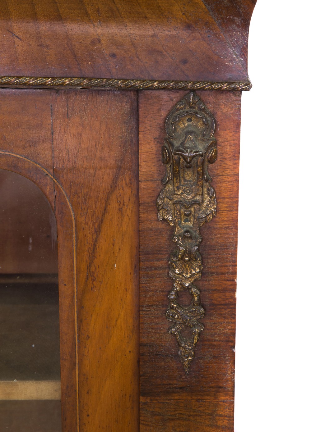 Mid Victorian walnut and marquetry inlaid side cabinet View IV