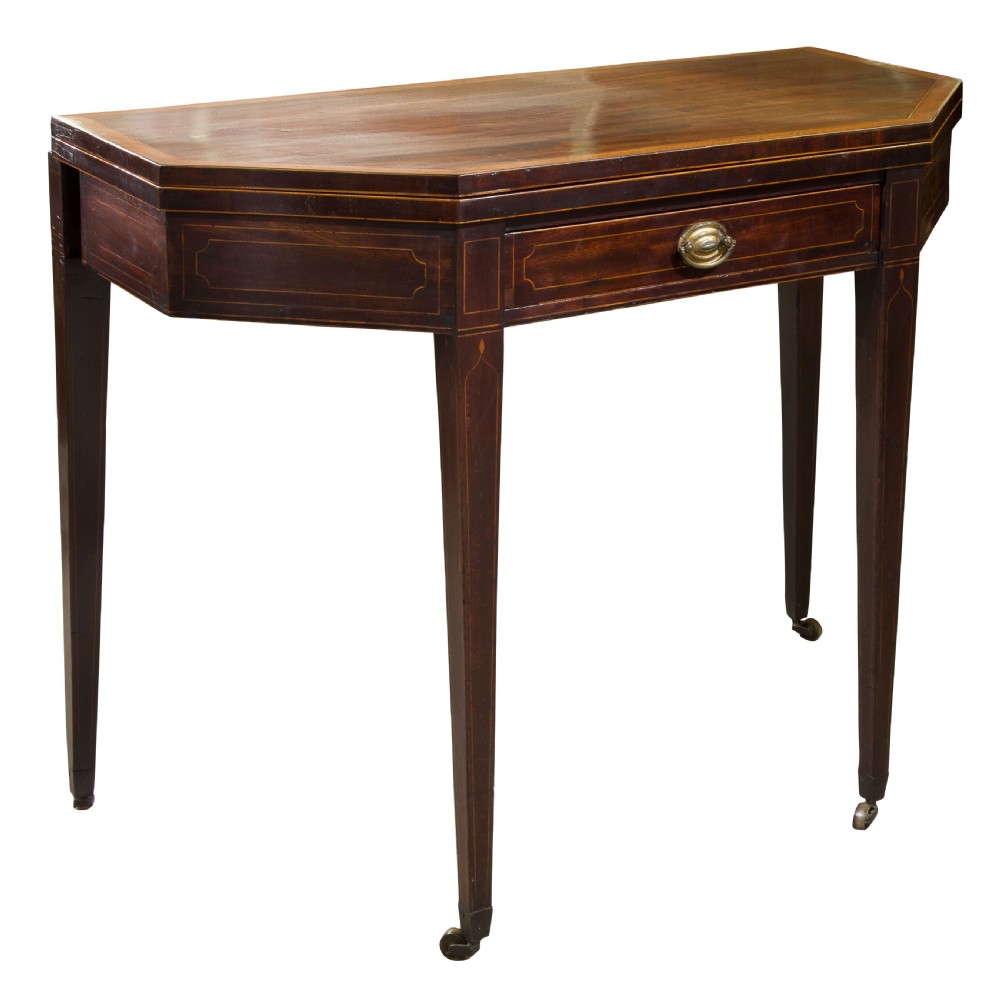 Regency mahogany card table