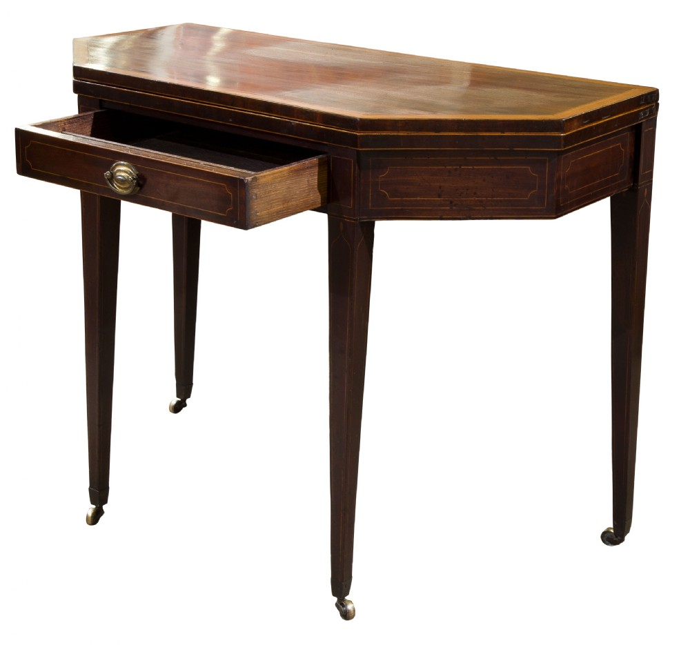 Regency mahogany card table View II