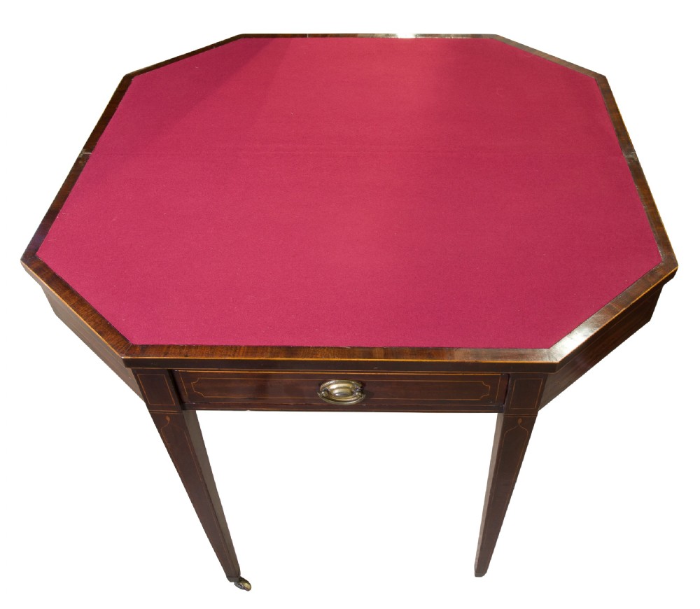 Regency mahogany card table View VI