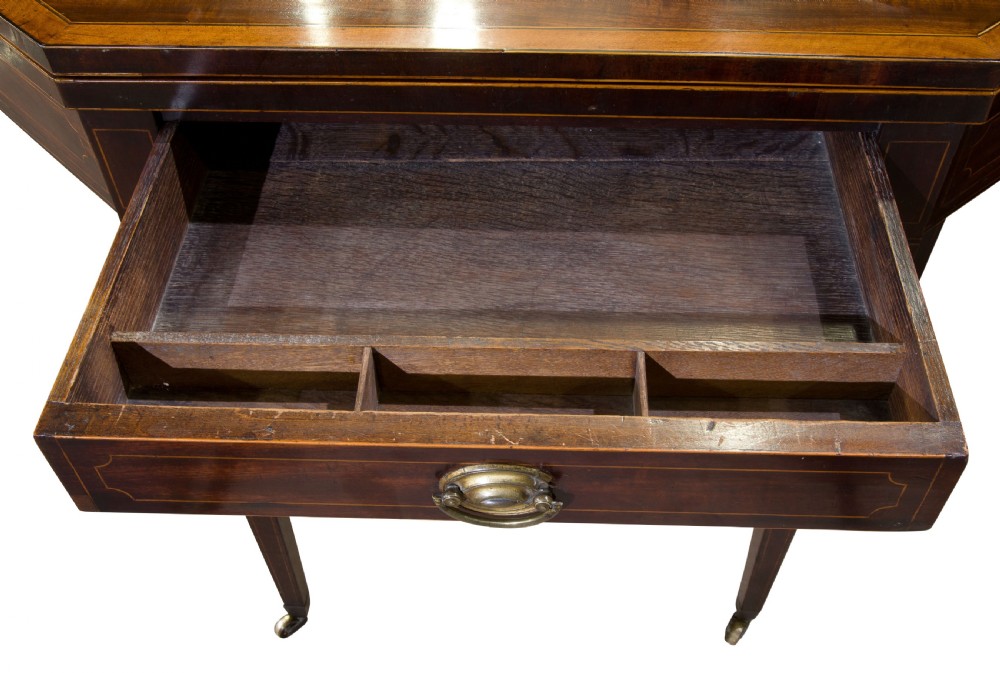 Regency mahogany card table View IX