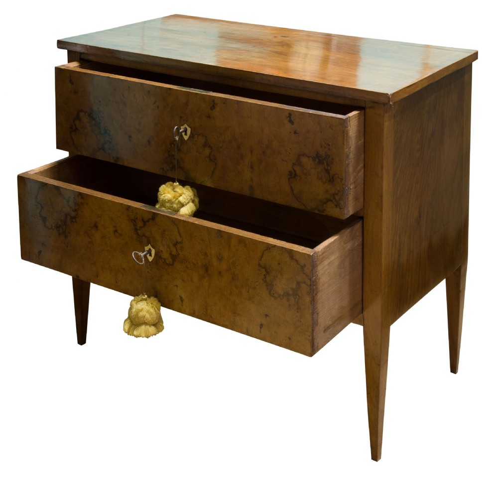 A 19th Century continental walnut Beidermeier Commode View II