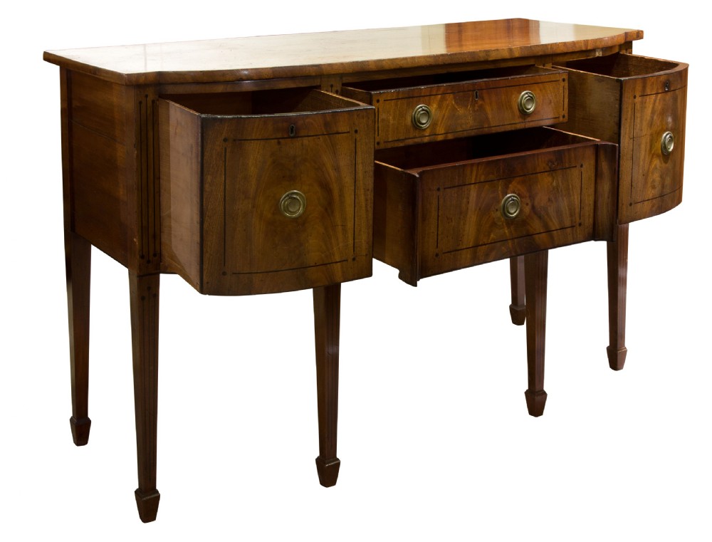 Regency period mahogany sideboard View II