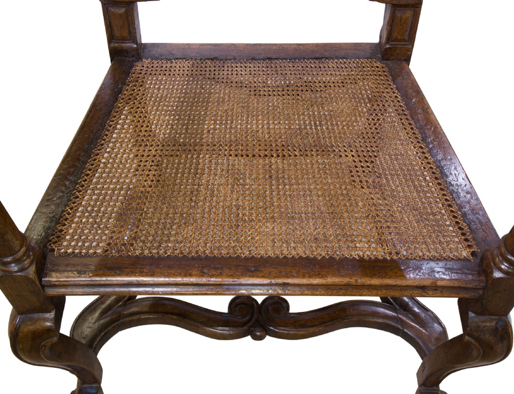 William & Mary walnut armchair View VI