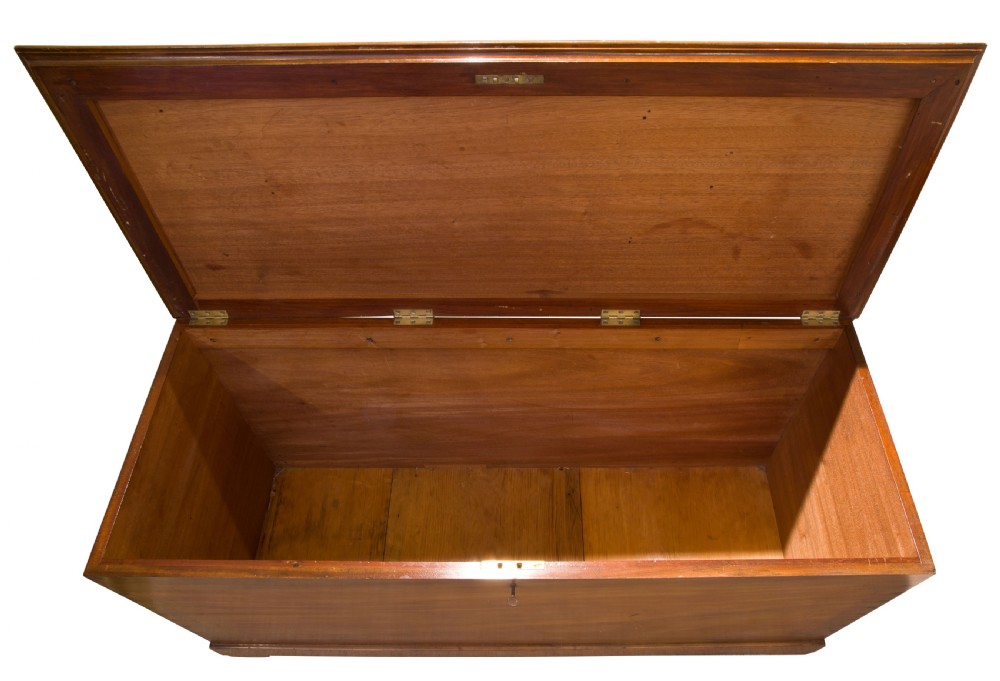 Late 19thCentury mahogany trunk View V