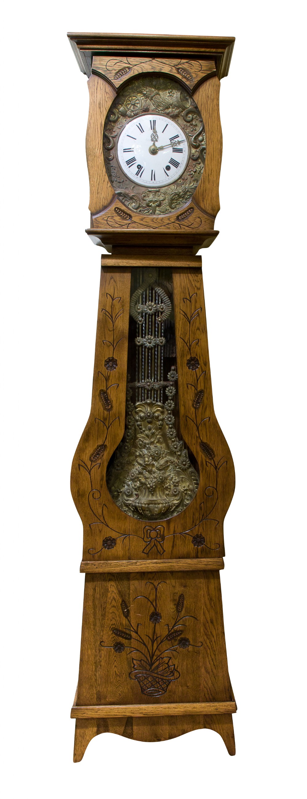 An antique French Comtoise Clock