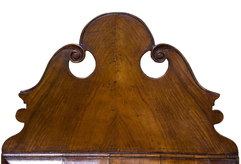 Queen Anne walnut cushion mirror View IV