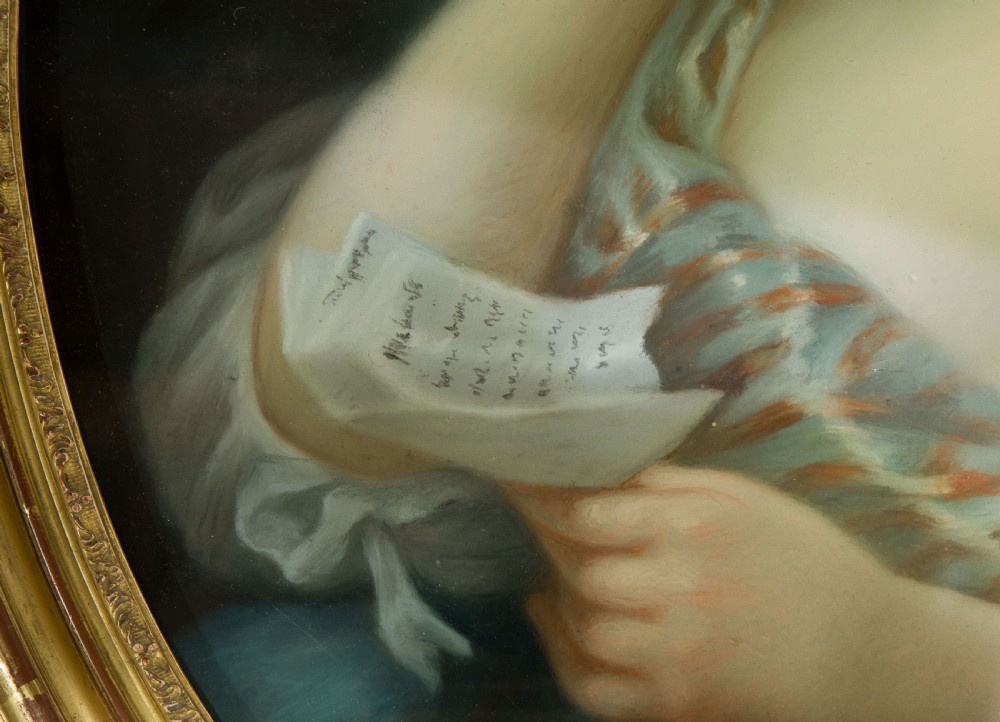 An oval portrait of a young lady View VI