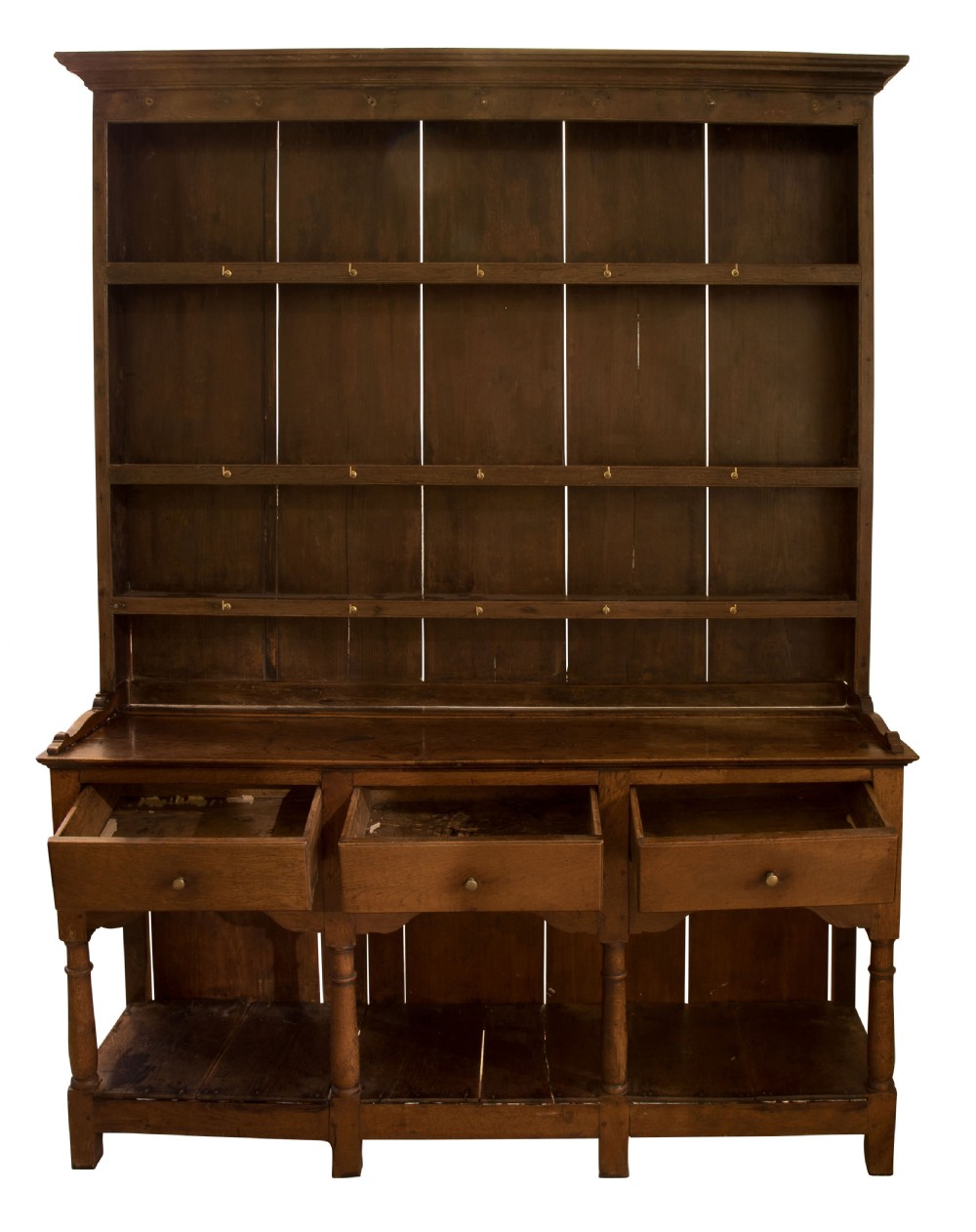 A George III oak pot board dresser View II