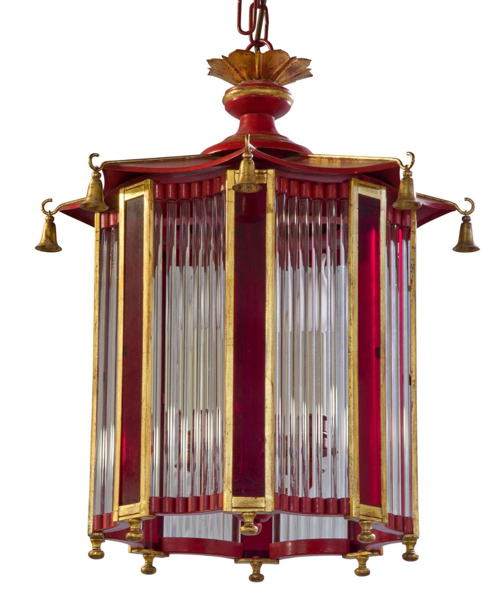 Chinese style Tole Lantern 20thc