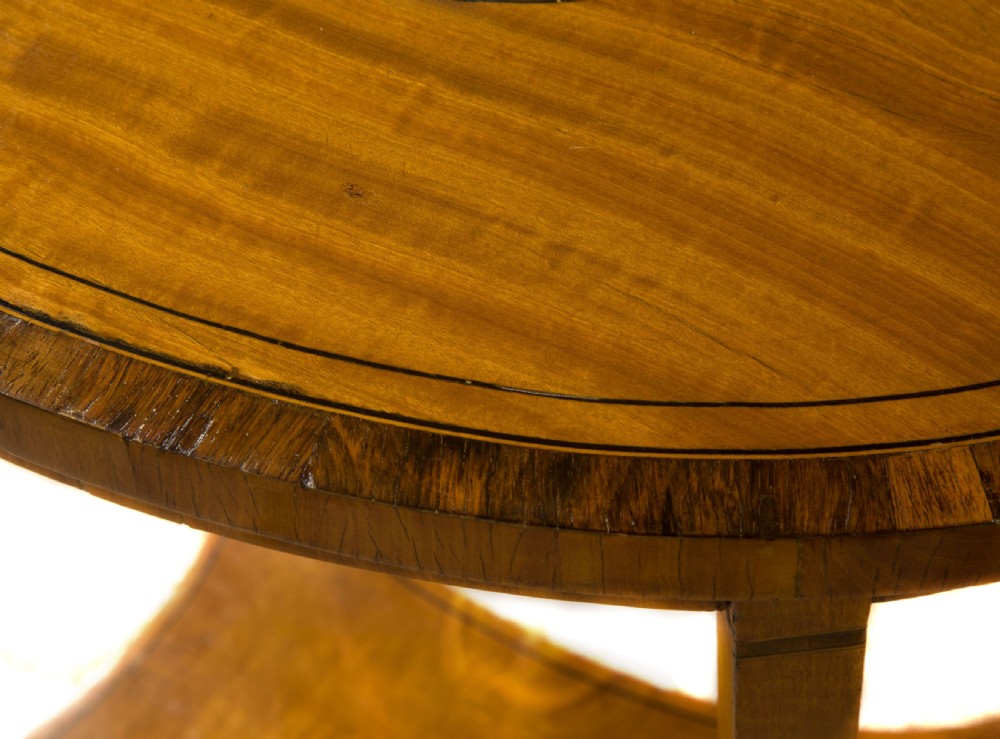 Edwardian Sheraton revival oval table View IV