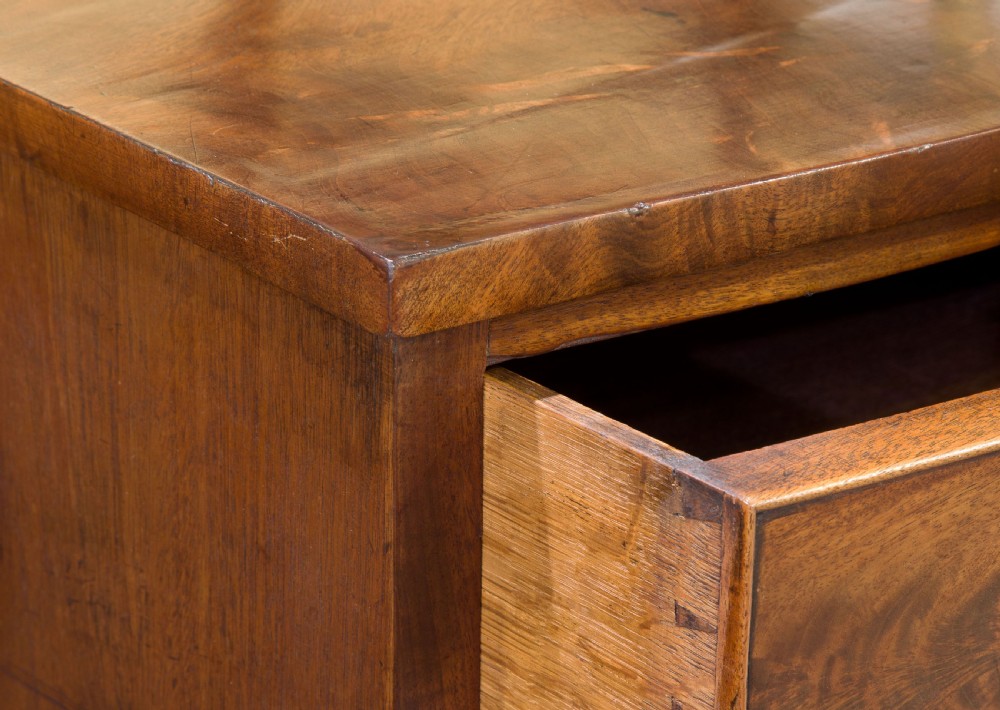 Early 19th Century Flame mahogany bow chest View VI