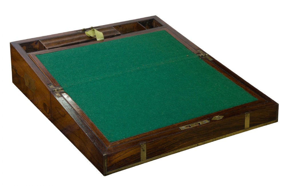 An early 19th Century brass bound rosewood writing box View III