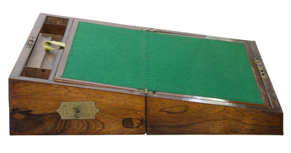 An early 19th Century brass bound rosewood writing box View IV