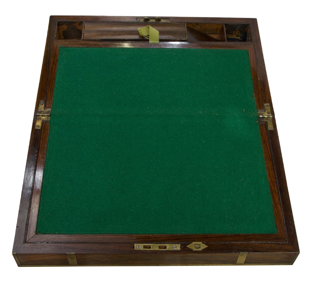 An early 19th Century brass bound rosewood writing box View V