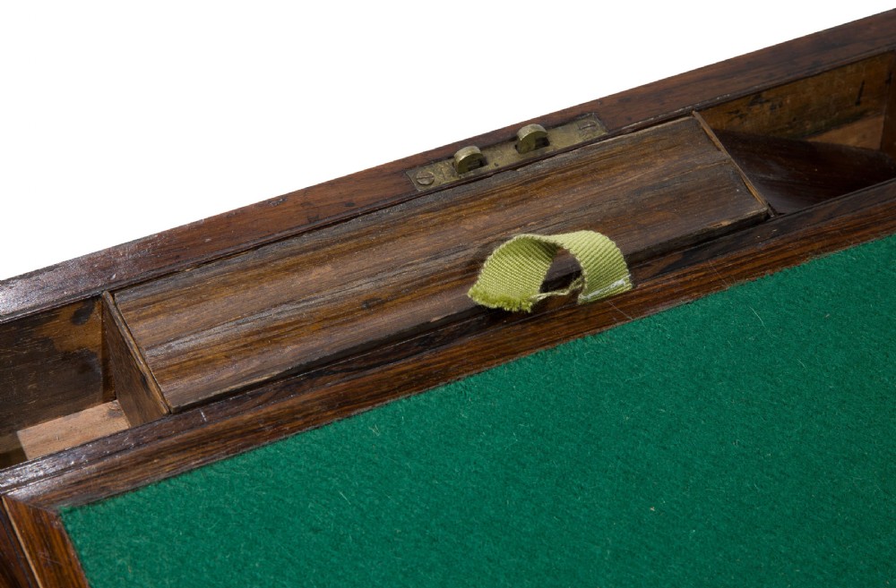 An early 19th Century brass bound rosewood writing box View VI