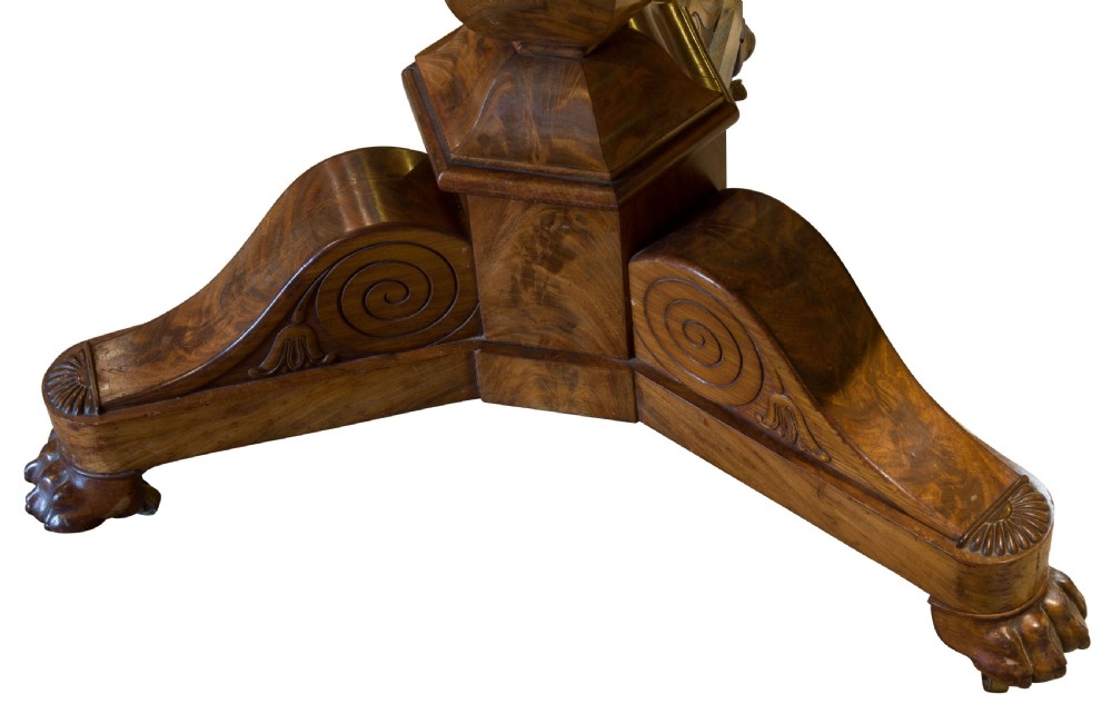 A good Charles X Gueridon with white marble top View IV
