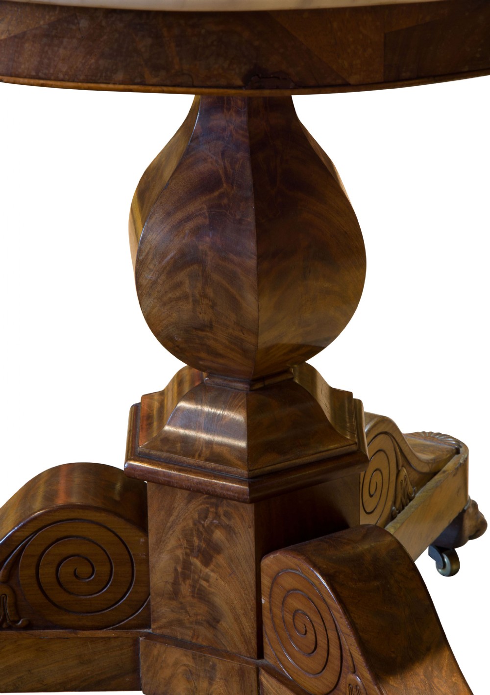 A good Charles X Gueridon with white marble top View V