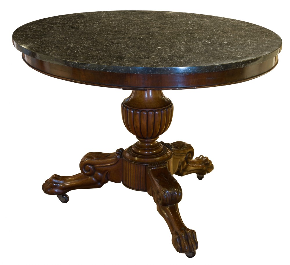 19thCentury French mahogany Napoleon III period Gueridon Table