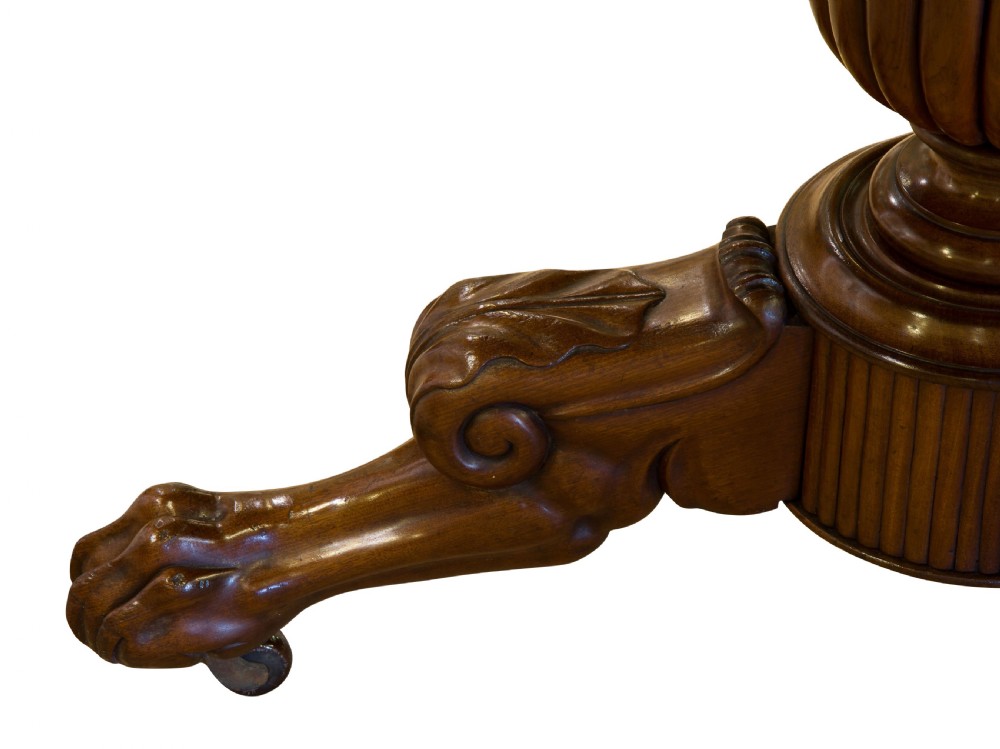 19thCentury French mahogany Napoleon III period Gueridon Table View III