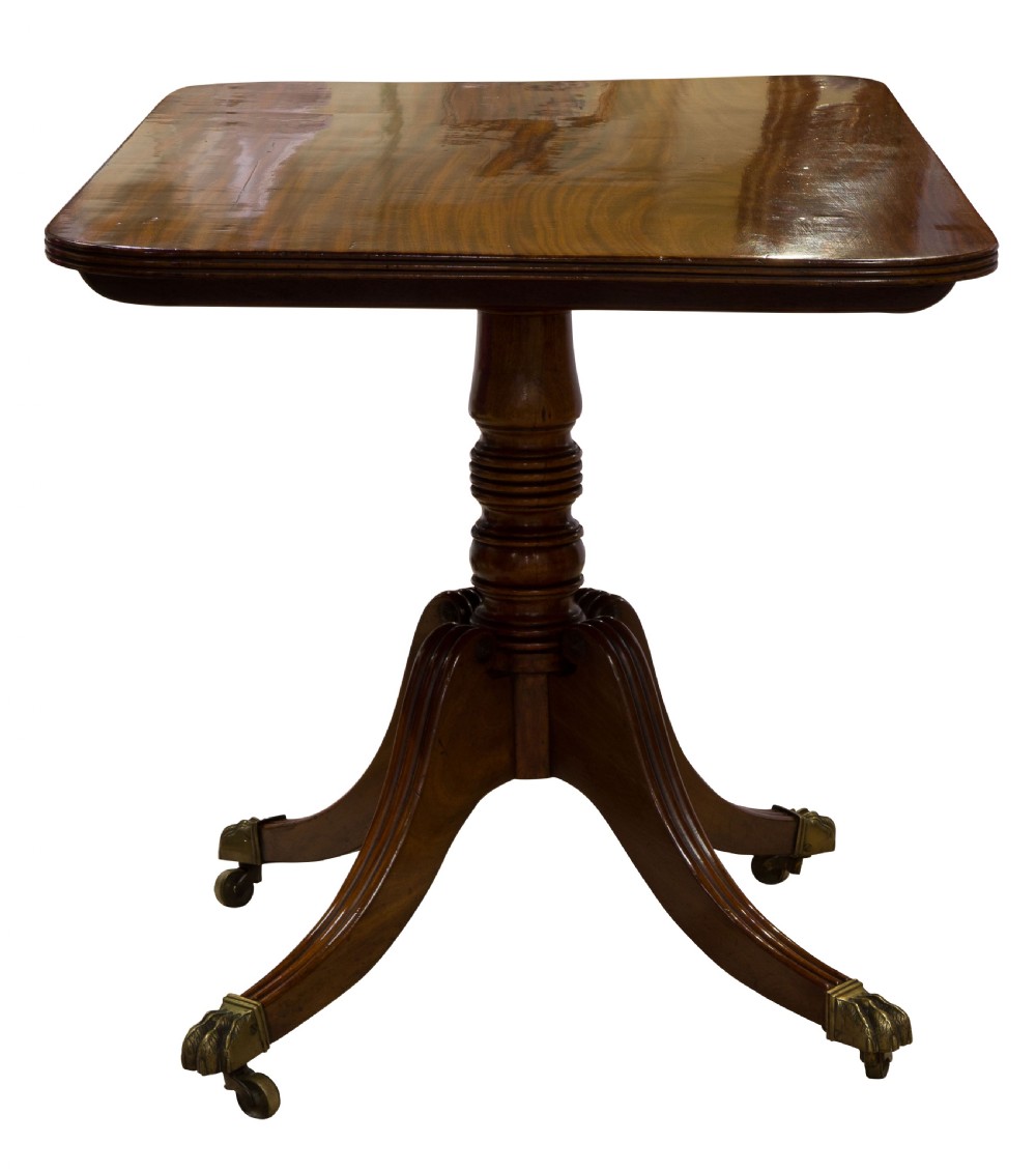 Late Georgian mahogany tilt top table View III