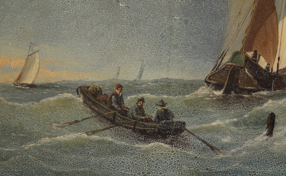 A Dutch oil seascape painting View IV