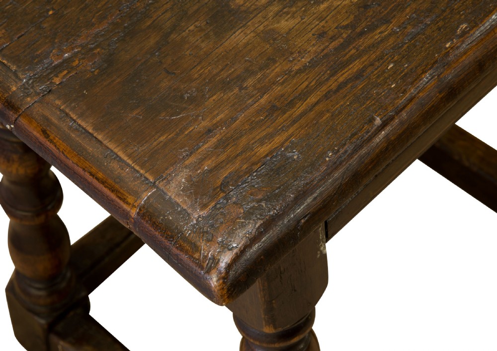 A Pair of 17thC style Oak Stools View V