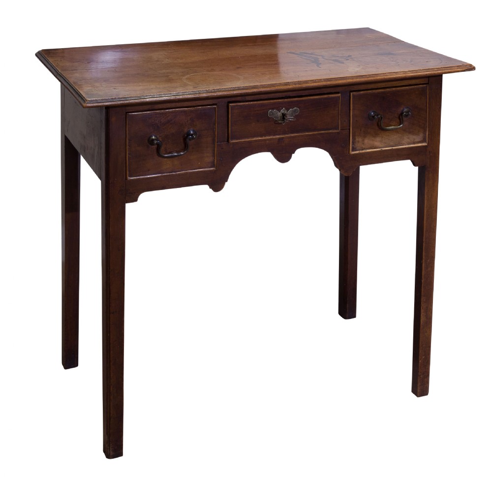 Provincial George III Fruitwood Lowboy