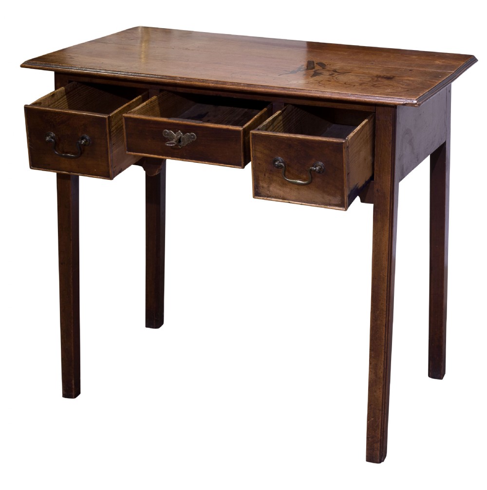 Provincial George III Fruitwood Lowboy View II