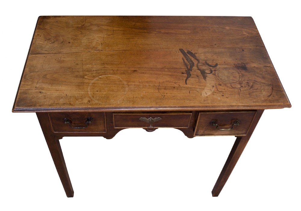 Provincial George III Fruitwood Lowboy View VI