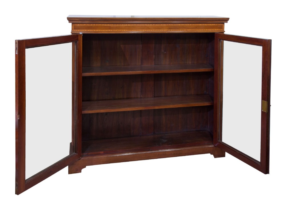 Edwardian Mahogany Bookcase View II