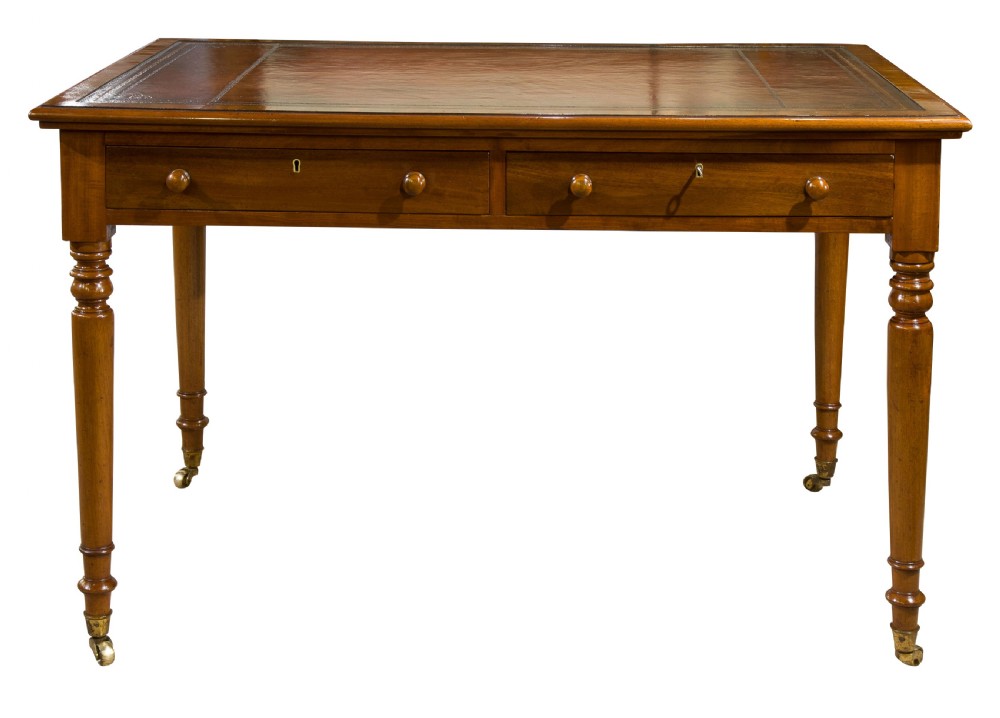 Early Victorian mahogany writing table View IV