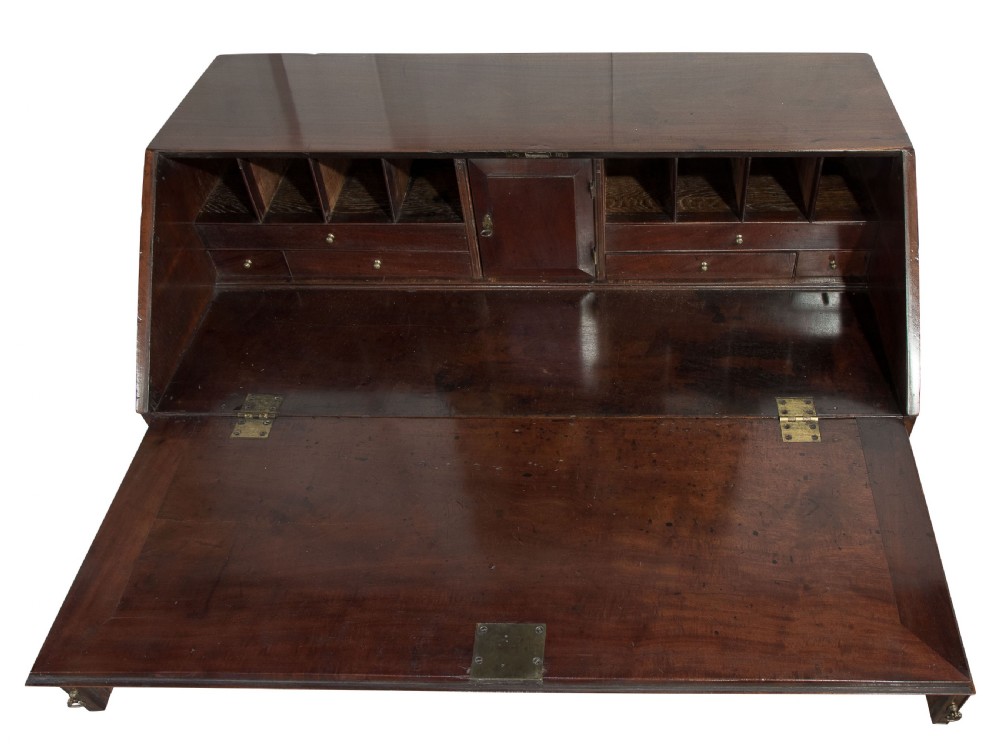 Georgian, Cuban mahogany bureau c1780 View V