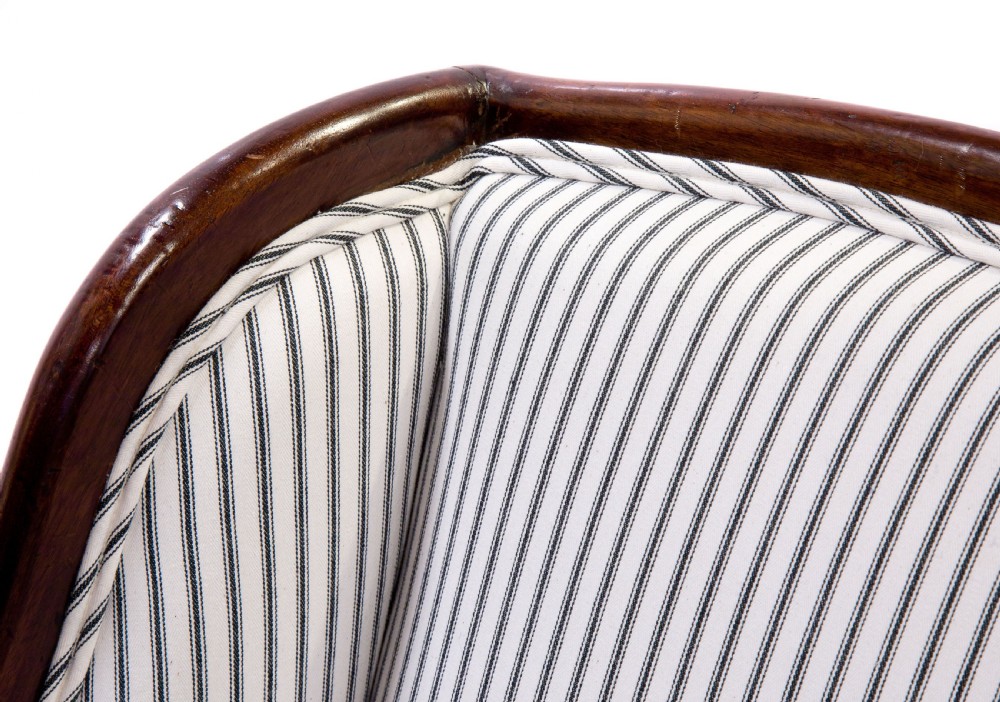 Pair of Edwardian library chairs View II