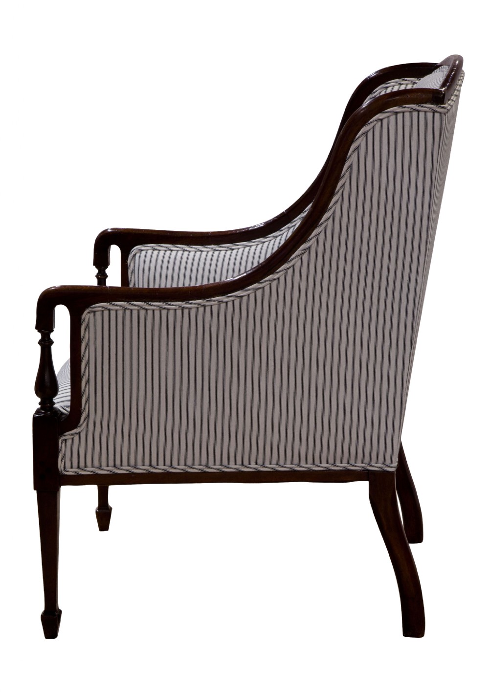 Pair of Edwardian library chairs View IV