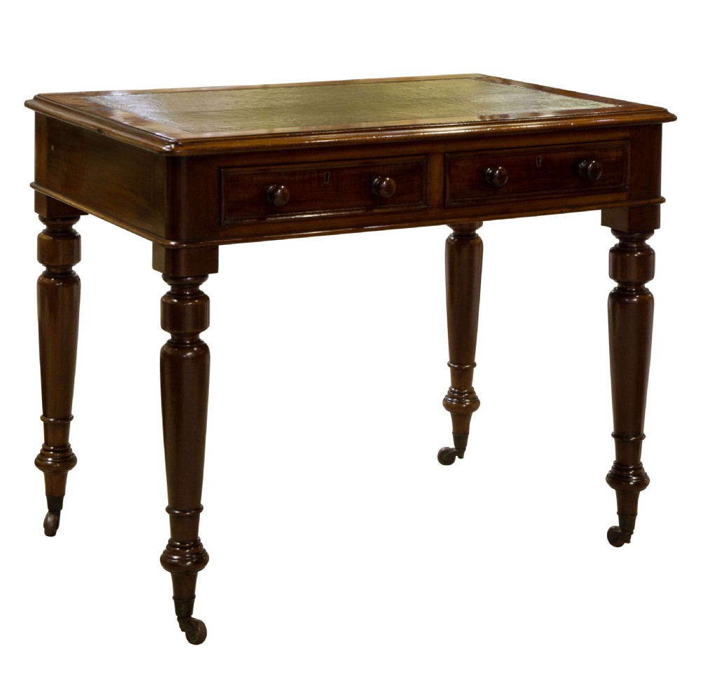 English 19thc mahogany writing table