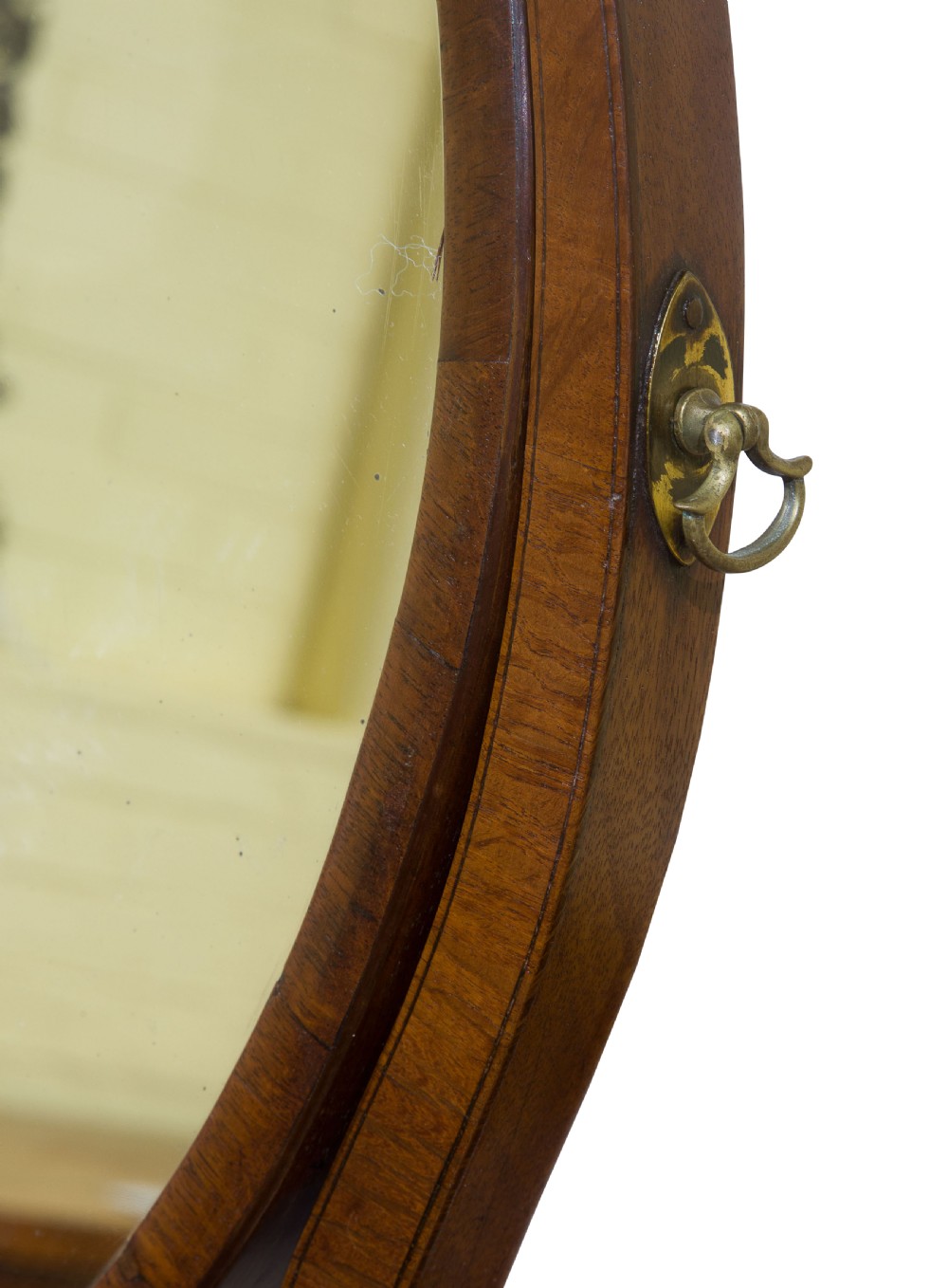 A Rare Regency Bow Fronted Box Base Mirror View VI