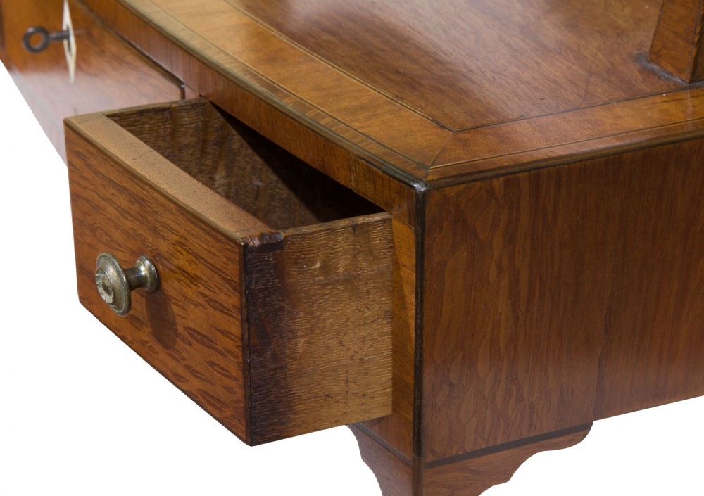 A Rare Regency Bow Fronted Box Base Mirror View VII
