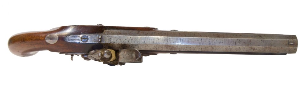 An English Early 19thC Brass Barrelled, Flintlock Blunderbuss View IV