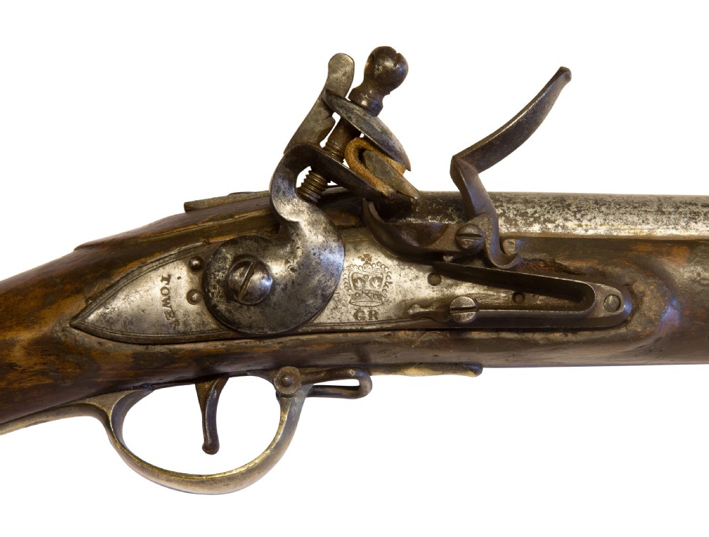 An India Pattern Brown Bess Musket Flintlock View VI
