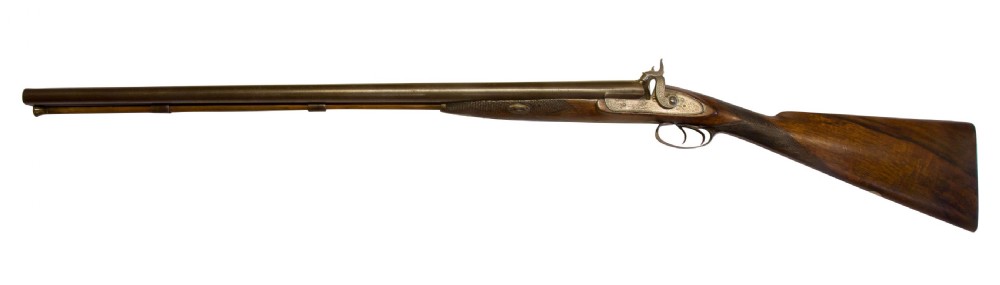 A Double Barrelled 12 Bore Percussion Fowling Piece View II