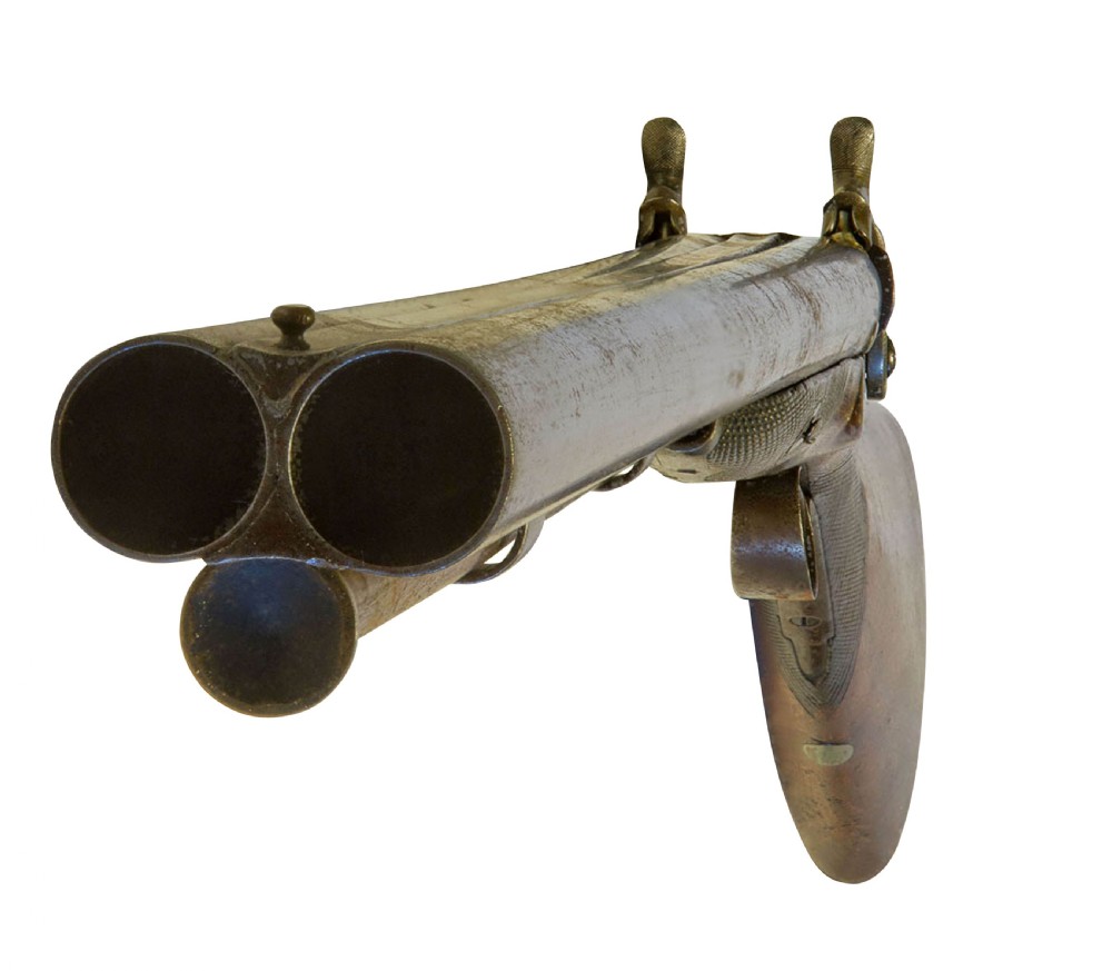 A Double Barrelled 12 Bore Percussion Fowling Piece View IV