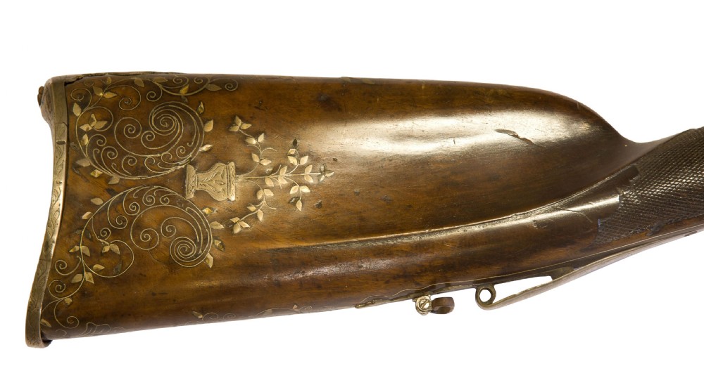 An 18thCentury French Flintlock Fowling Piece View X