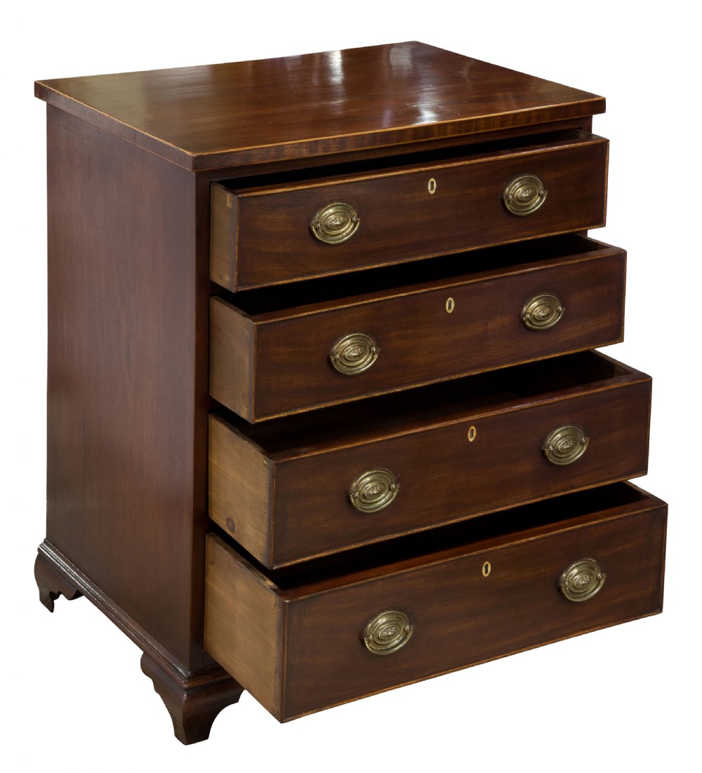 A small 19th century mahogany chest of drawers View II