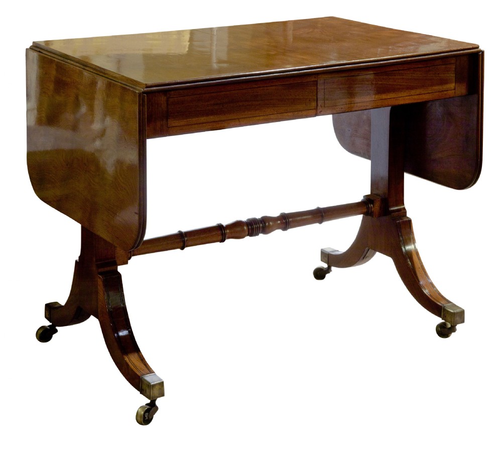 Regency mahogany sofa table